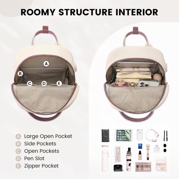 LOVEVOOK Mini Backpack for Women Stylish Waterproof Backpack Purse with USB Port, Cute Bookbag for College School Travel - Image 43