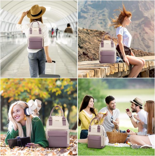 LOVEVOOK Mini Backpack for Women Stylish Waterproof Backpack Purse with USB Port, Cute Bookbag for College School Travel - Image 46