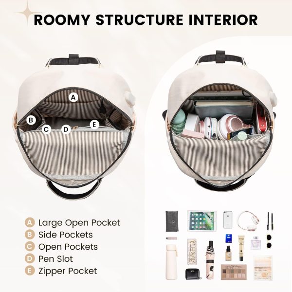 LOVEVOOK Mini Backpack for Women Stylish Waterproof Backpack Purse with USB Port, Cute Bookbag for College School Travel - Image 49