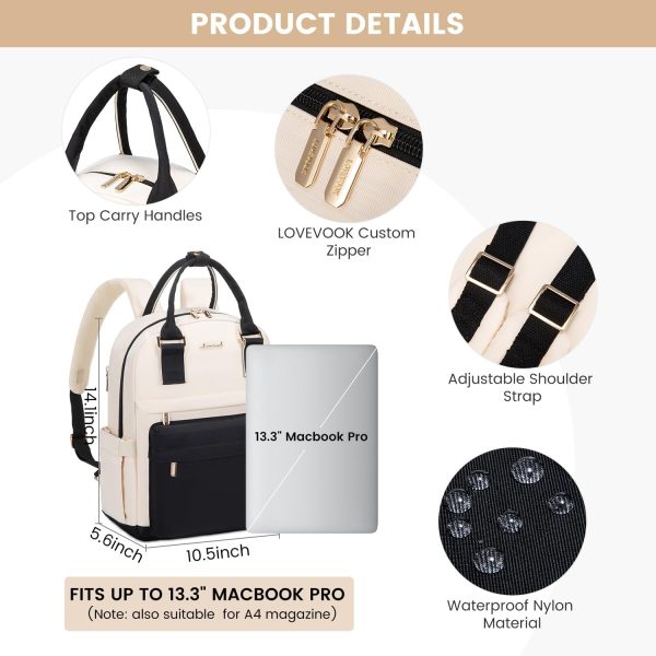 LOVEVOOK Mini Backpack for Women Stylish Waterproof Backpack Purse with USB Port, Cute Bookbag for College School Travel - Image 50