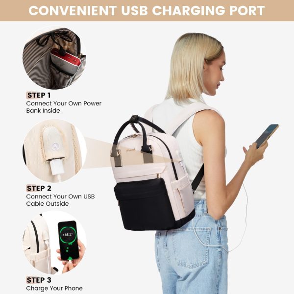 LOVEVOOK Mini Backpack for Women Stylish Waterproof Backpack Purse with USB Port, Cute Bookbag for College School Travel - Image 51