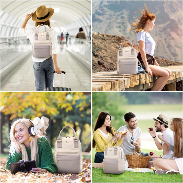 LOVEVOOK Mini Backpack for Women Stylish Waterproof Backpack Purse with USB Port, Cute Bookbag for College School Travel - Image 58
