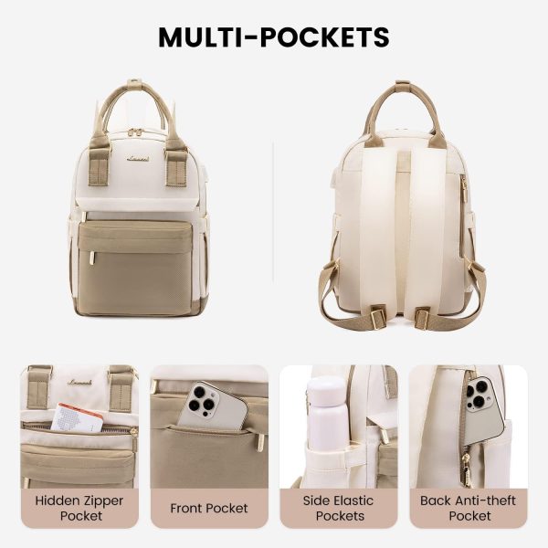 LOVEVOOK Mini Backpack for Women Stylish Waterproof Backpack Purse with USB Port, Cute Bookbag for College School Travel - Image 60