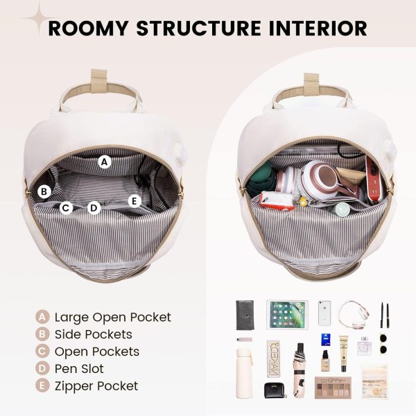 LOVEVOOK Mini Backpack for Women Stylish Waterproof Backpack Purse with USB Port, Cute Bookbag for College School Travel - Image 61