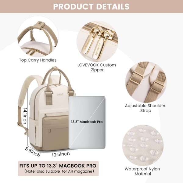 LOVEVOOK Mini Backpack for Women Stylish Waterproof Backpack Purse with USB Port, Cute Bookbag for College School Travel - Image 62