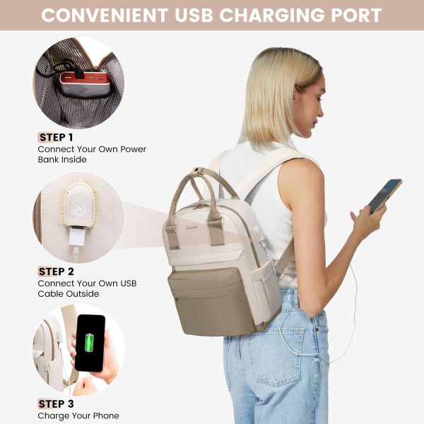 LOVEVOOK Mini Backpack for Women Stylish Waterproof Backpack Purse with USB Port, Cute Bookbag for College School Travel - Image 63