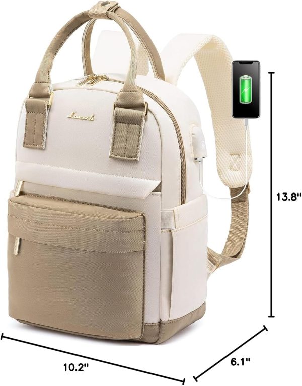 LOVEVOOK Mini Backpack for Women Stylish Waterproof Backpack Purse with USB Port, Cute Bookbag for College School Travel - Image 65