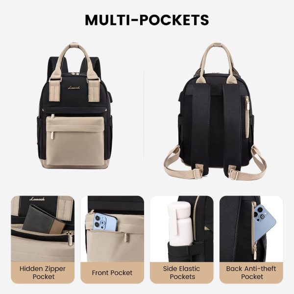 LOVEVOOK Mini Backpack for Women Stylish Waterproof Backpack Purse with USB Port, Cute Bookbag for College School Travel - Image 67