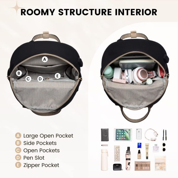LOVEVOOK Mini Backpack for Women Stylish Waterproof Backpack Purse with USB Port, Cute Bookbag for College School Travel - Image 68