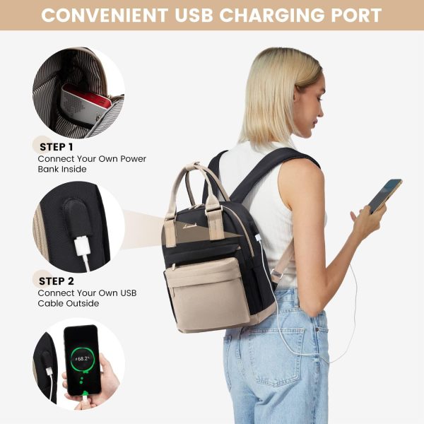 LOVEVOOK Mini Backpack for Women Stylish Waterproof Backpack Purse with USB Port, Cute Bookbag for College School Travel - Image 70