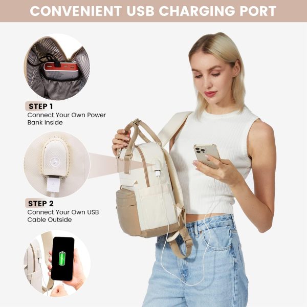 LOVEVOOK Mini Backpack for Women Stylish Waterproof Backpack Purse with USB Port, Cute Bookbag for College School Travel - Image 79