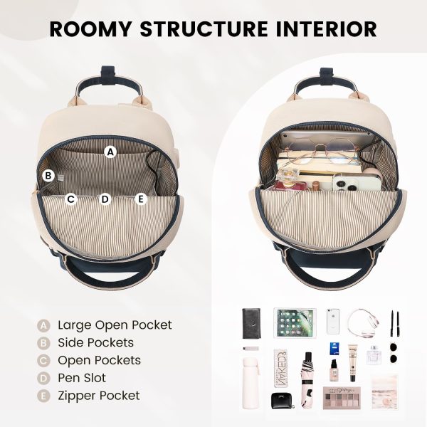 LOVEVOOK Mini Backpack for Women Stylish Waterproof Backpack Purse with USB Port, Cute Bookbag for College School Travel - Image 83