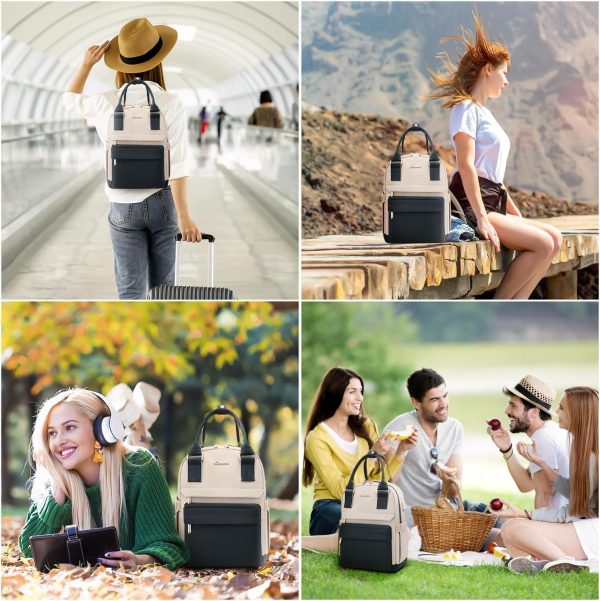 LOVEVOOK Mini Backpack for Women Stylish Waterproof Backpack Purse with USB Port, Cute Bookbag for College School Travel - Image 86