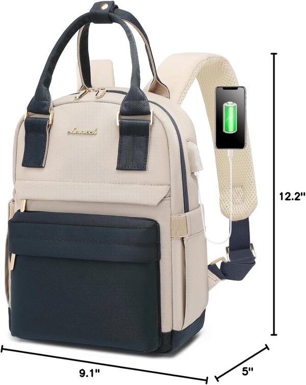LOVEVOOK Mini Backpack for Women Stylish Waterproof Backpack Purse with USB Port, Cute Bookbag for College School Travel - Image 87