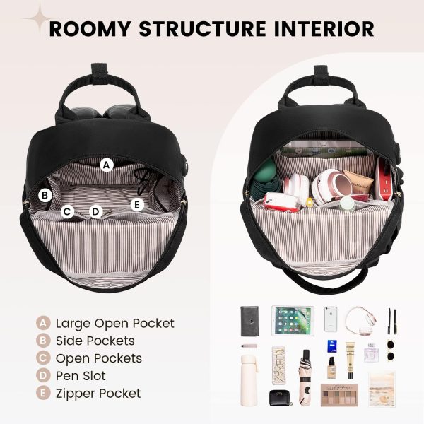 LOVEVOOK Mini Backpack for Women Stylish Waterproof Backpack Purse with USB Port, Cute Bookbag for College School Travel - Image 92