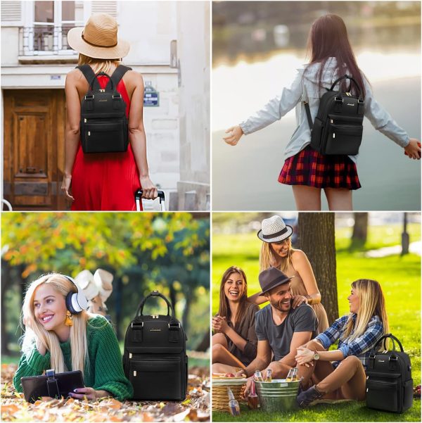 LOVEVOOK Mini Backpack for Women Stylish Waterproof Backpack Purse with USB Port, Cute Bookbag for College School Travel - Image 95