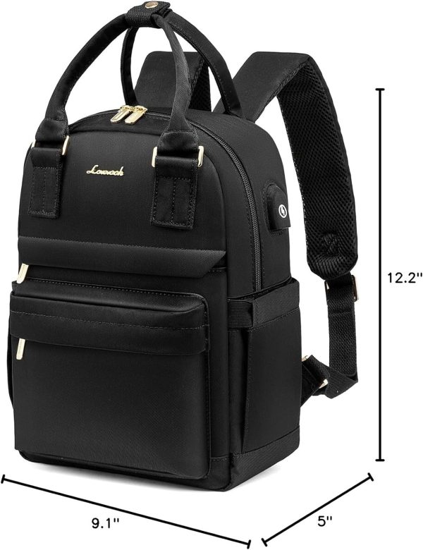 LOVEVOOK Mini Backpack for Women Stylish Waterproof Backpack Purse with USB Port, Cute Bookbag for College School Travel - Image 96