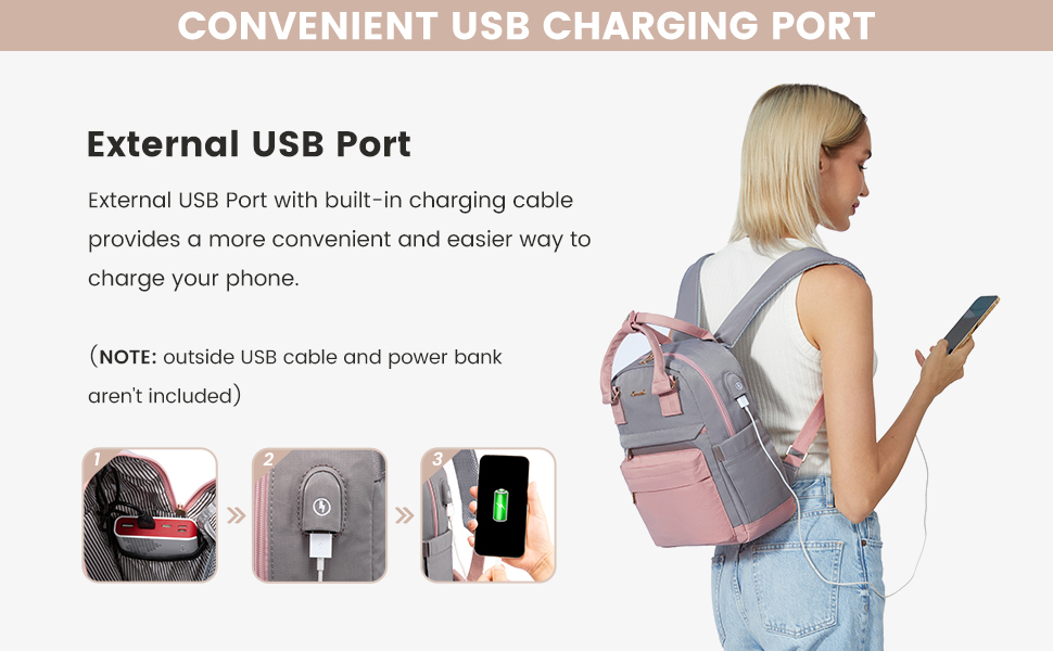convenient usb charging port